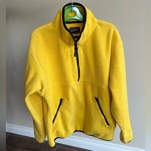 Oversized Fleece T-Snap Zip Pullover Sweater